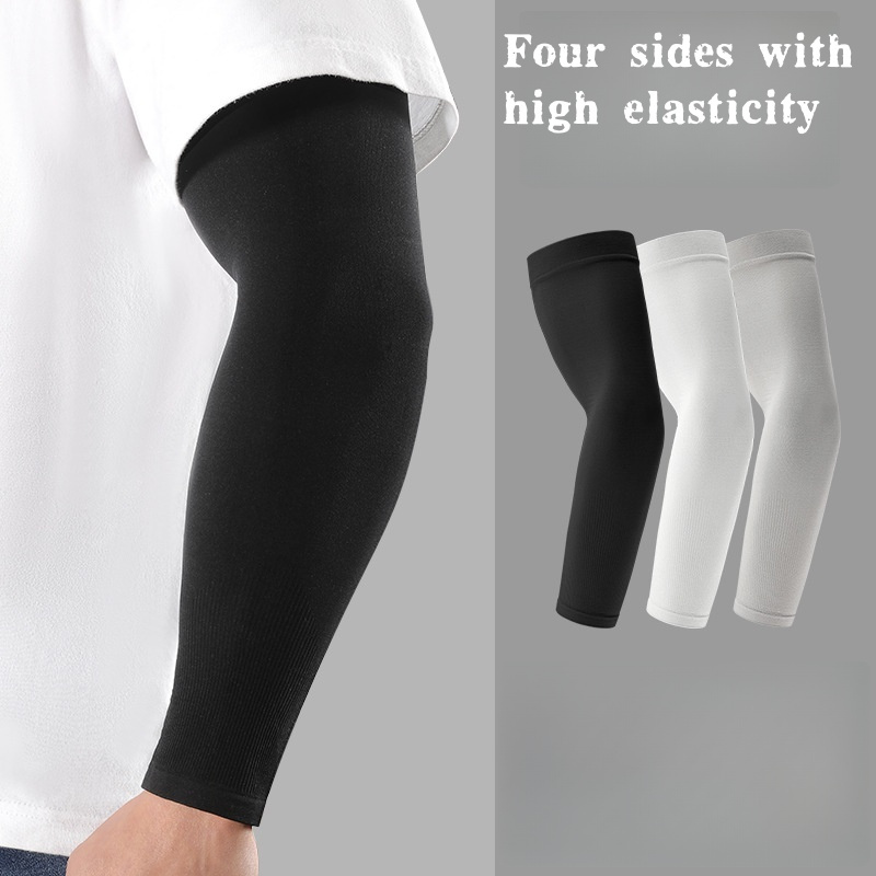 Cycle Gear - 2 Stück Eisseiden-Armstulpen, atmungsaktiver UV-Schutz für