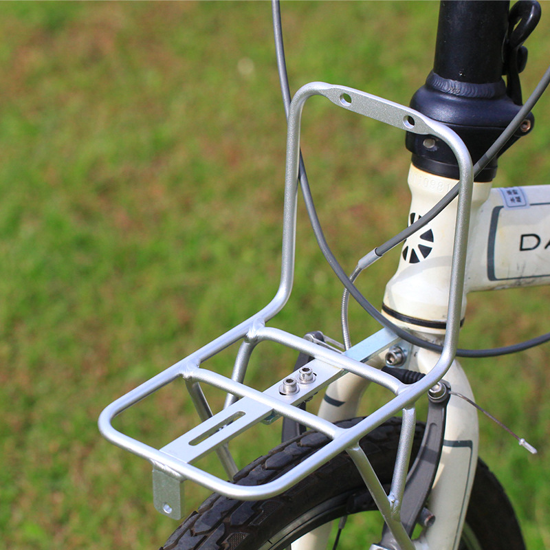 Bike Cargo Rack - Klappbarer Mountainbike-Frontgepäckträger aus Aluminiumlegierung, robust, langlebig,