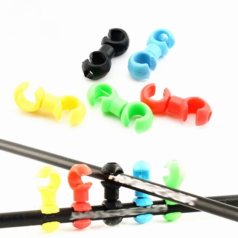Cycling Gear Guide - Drehbare MTB-Bremskabel-Clips – Fahrrad-Schaltgetriebe-Kabel-Schnallen, Führungsleitungs-Clips für