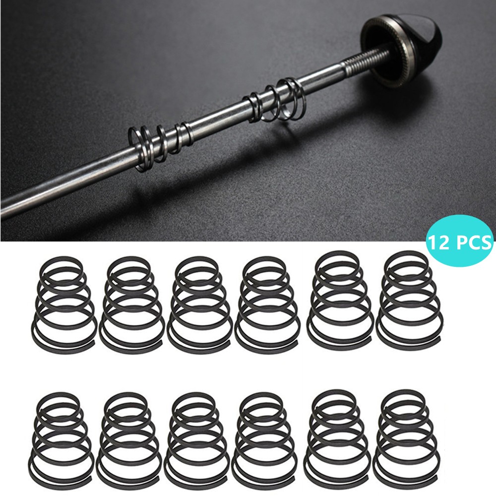 Quick Release Skewer - 12-teiliges Fahrrad-Schnellspanner-Federkit aus 304 Edelstahl für
