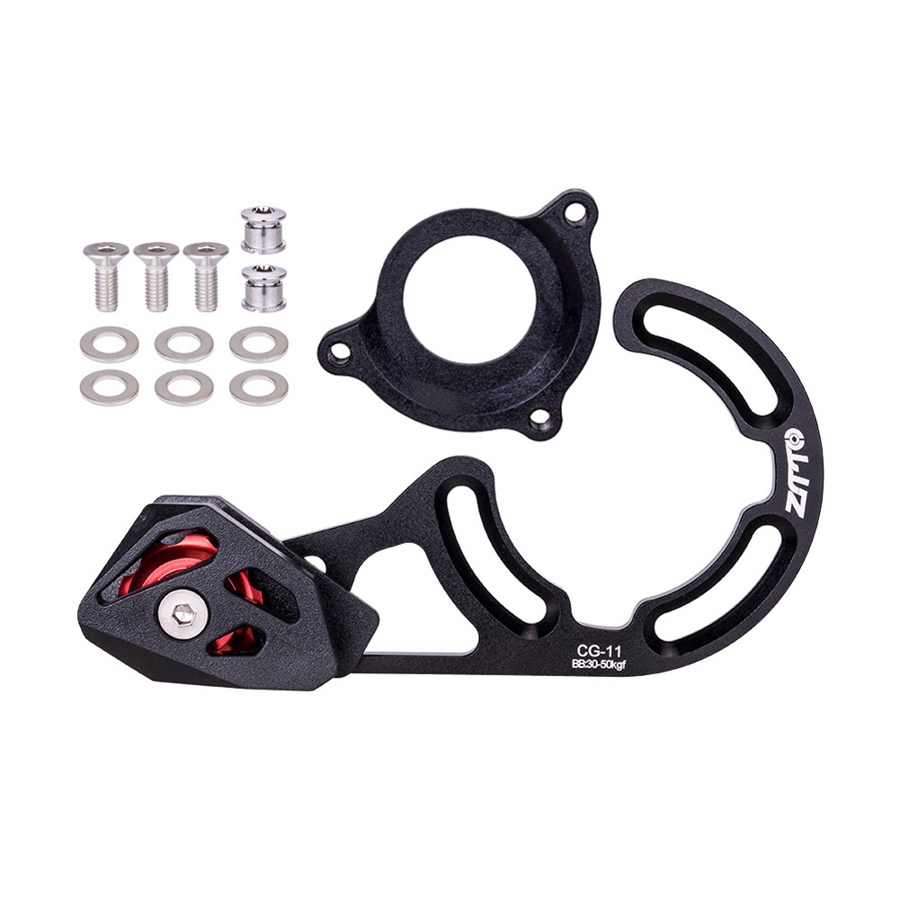 Cycling Gear Guide - Schwarze MTB-Kettenführung für Einzelkettenblatt DH 32T38T