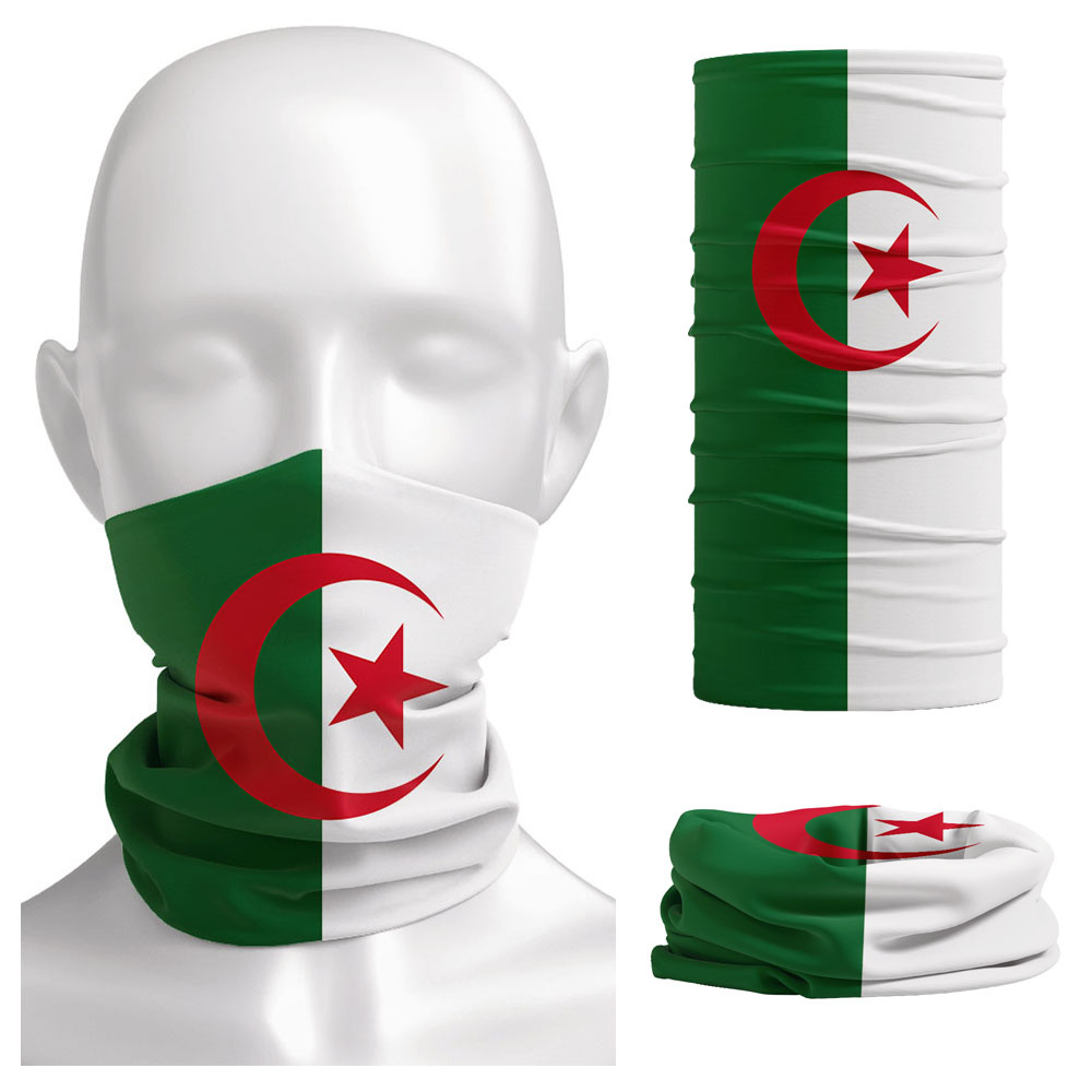 Cycle Gear - Algerien-Flagge, bedruckt, Bandana, Kopfbedeckung, Reiten, Sturmhaube,