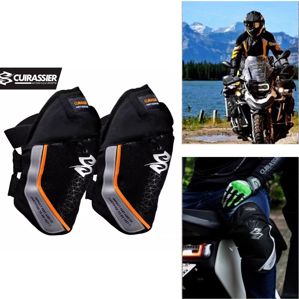 Cycling Gear Black - Herren Motorrad Reiten Knieschützer Motocross Ausrüstung