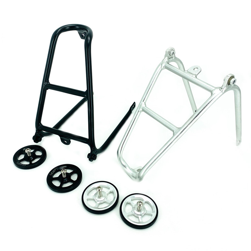 Bike Cargo Rack - Faltrad-Gepäckträger für Brompton-Gepäckträger, Q-Typ-Aluminiumlegierung, ultraleichte Racks