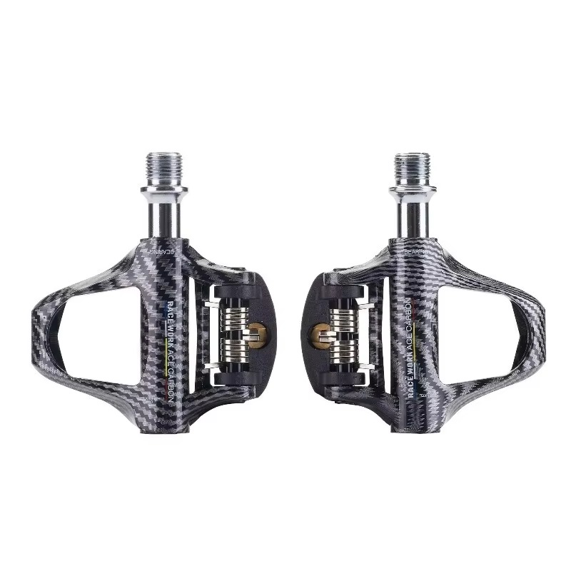 Cycle Gear - Leichte Carbonfaser-Pedale mit Klicksystem, kompatibel mit